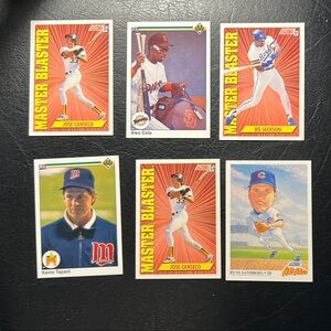 Master Blaster Baseball Card Set Bo Jackson and Jose Canseco !!!! :)